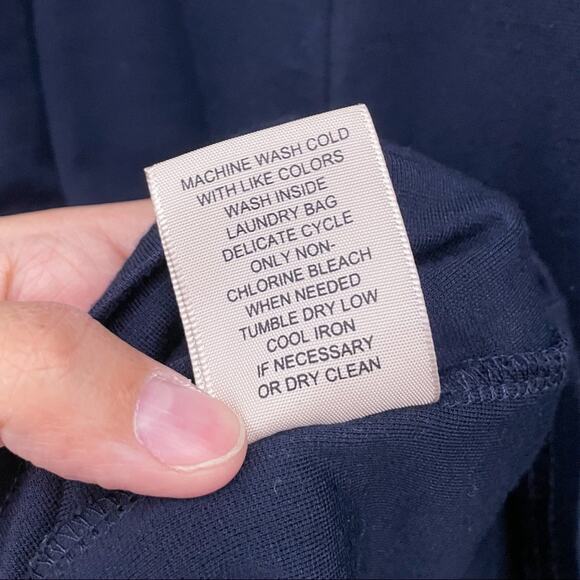 Philosophy Lace Long Sleeve Dress Navy 10 - Picture 5 of 6